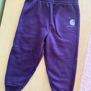 Kids Carhartt Purple Jogger Sweatpants